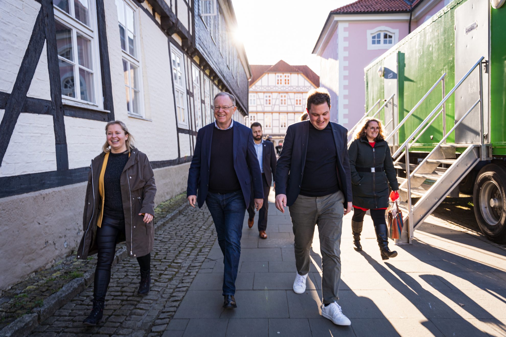 Kirsikka Lansmann ist unterwegs mit Stephan Weil und Philipp Raulfs im Landkreis Gifhorn